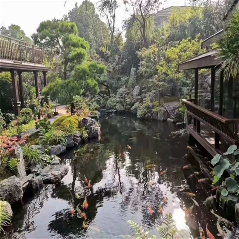 广陵庭院假山鱼池样式